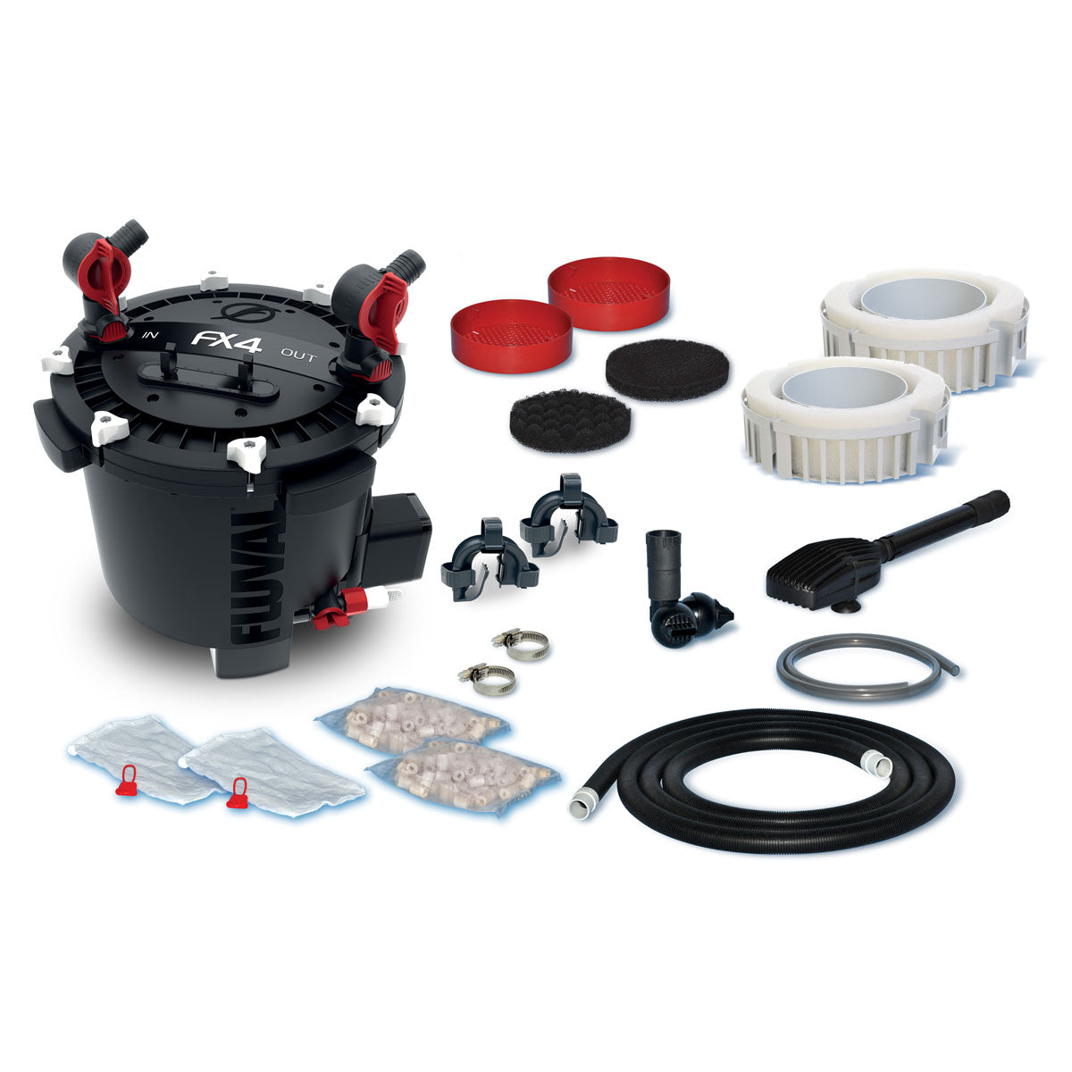 Fluval FX4 External Filter Pieces Included