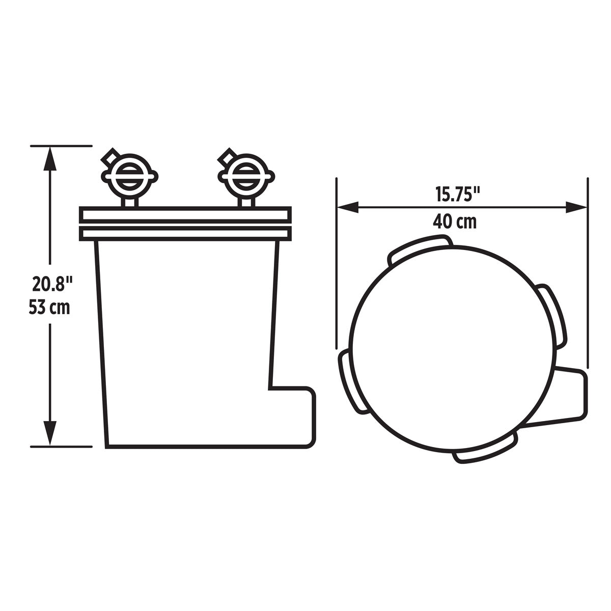 Fluval FX6 External Filter Dimensions Diagram