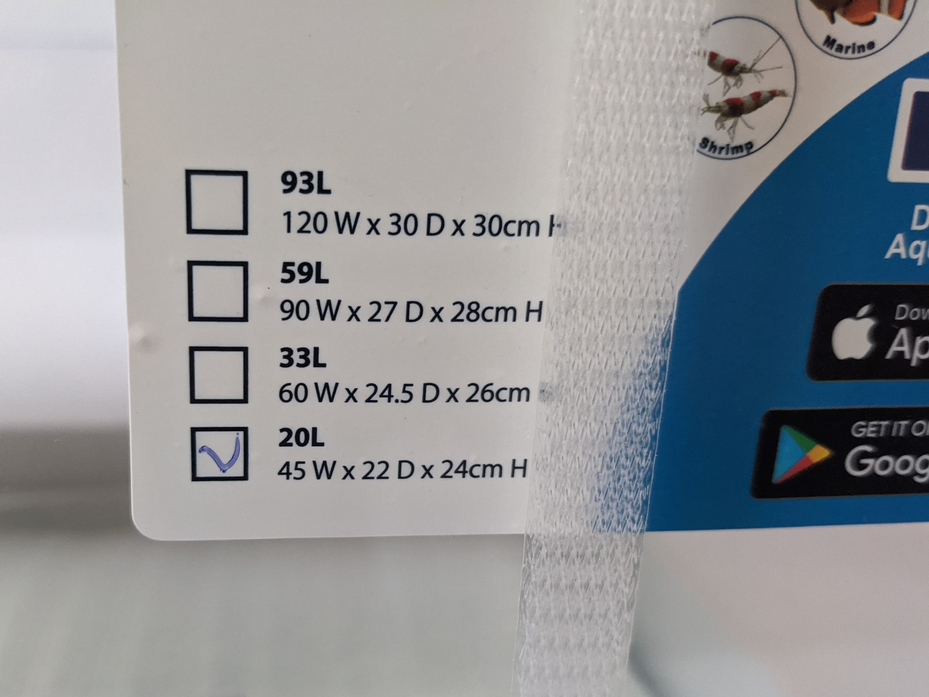 Aqua One Opti Clear 45cmDimensions
