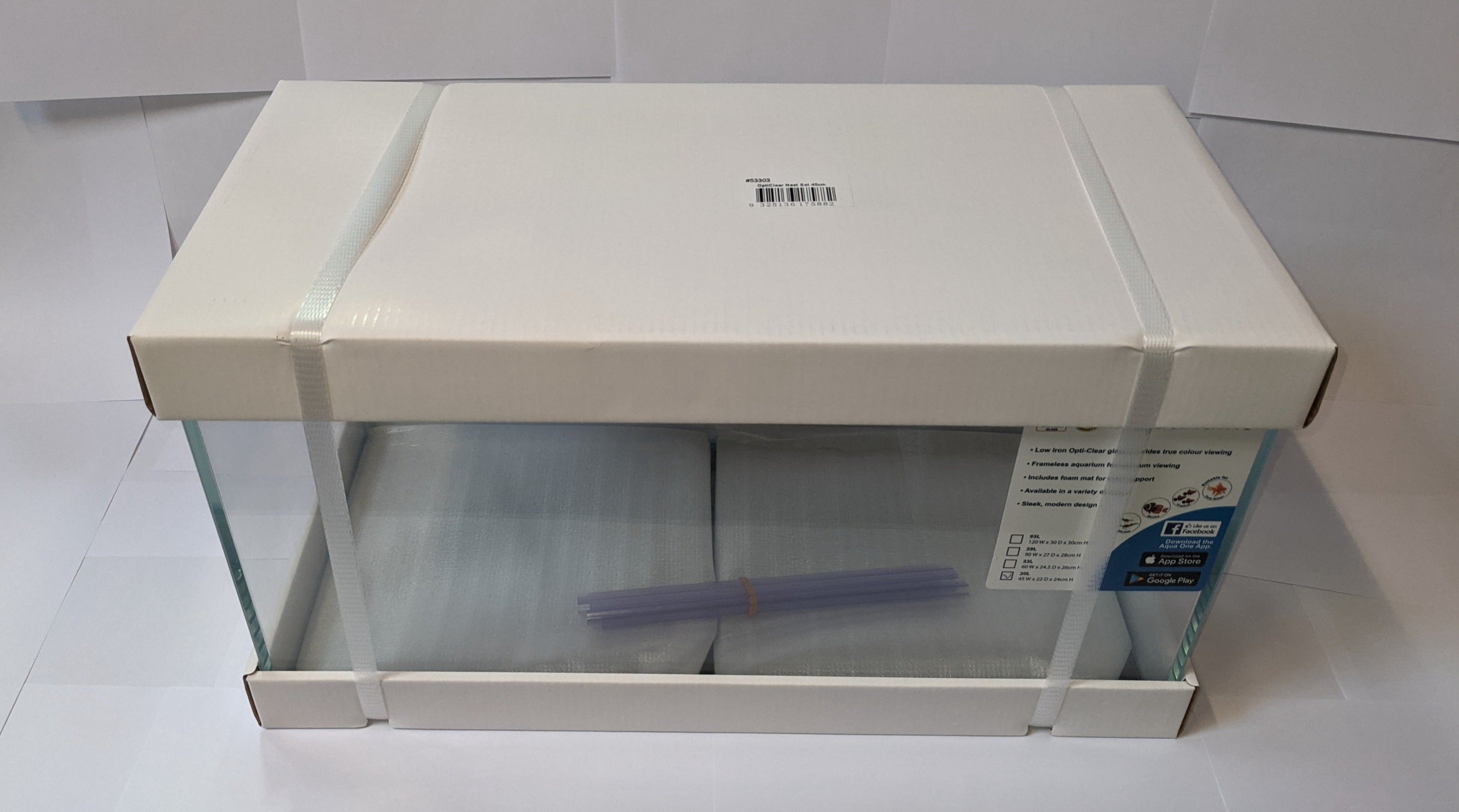 Aqua One Opti Clear Long Aquarium 45cm (45x22x24cm)