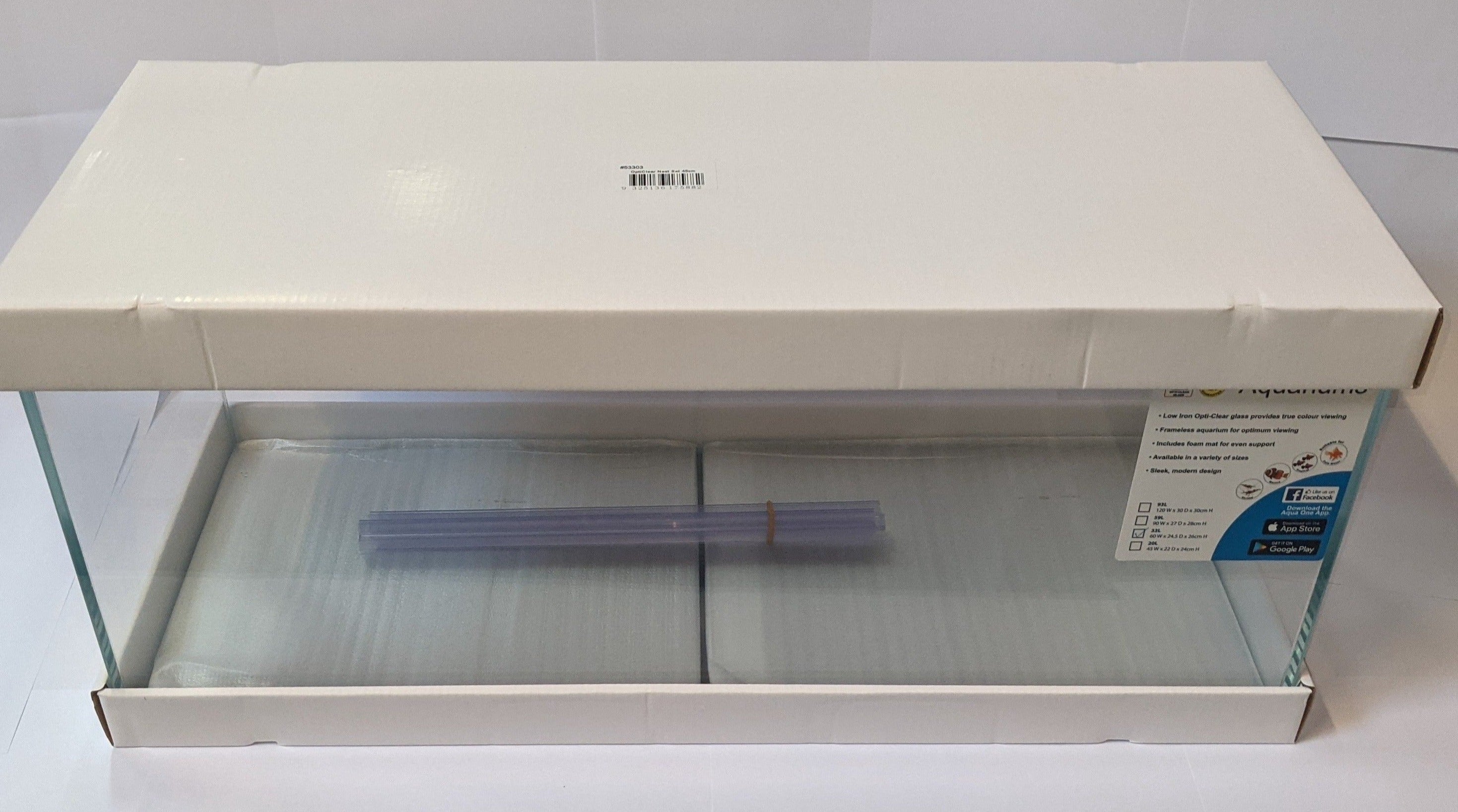 Aqua One Opti Clear 60cm Long aquarium (60x24.5x26cm)