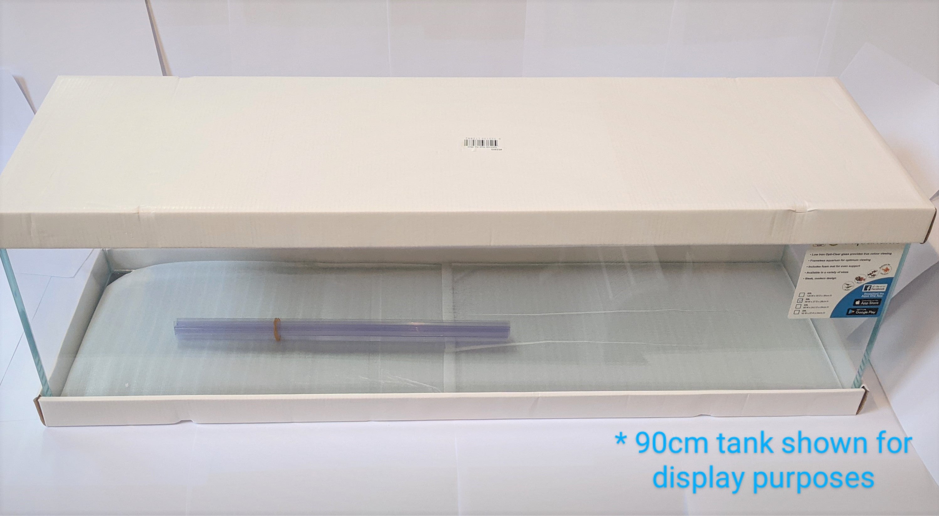 Aqua One Opti Clear Tank 120cm Tank - Showing 90cm in this photo as an example
